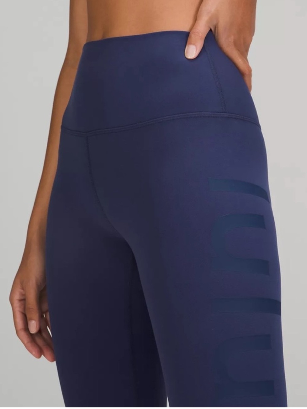 Lululemon Align High-Rise Pant 25" Graphic Like New Night Sea Size 4 - Picture 5 of 12